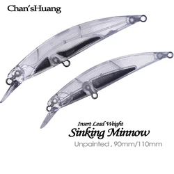 Señuelo Minnow en Blanco Chan'sHuang – Wobbler artesanal