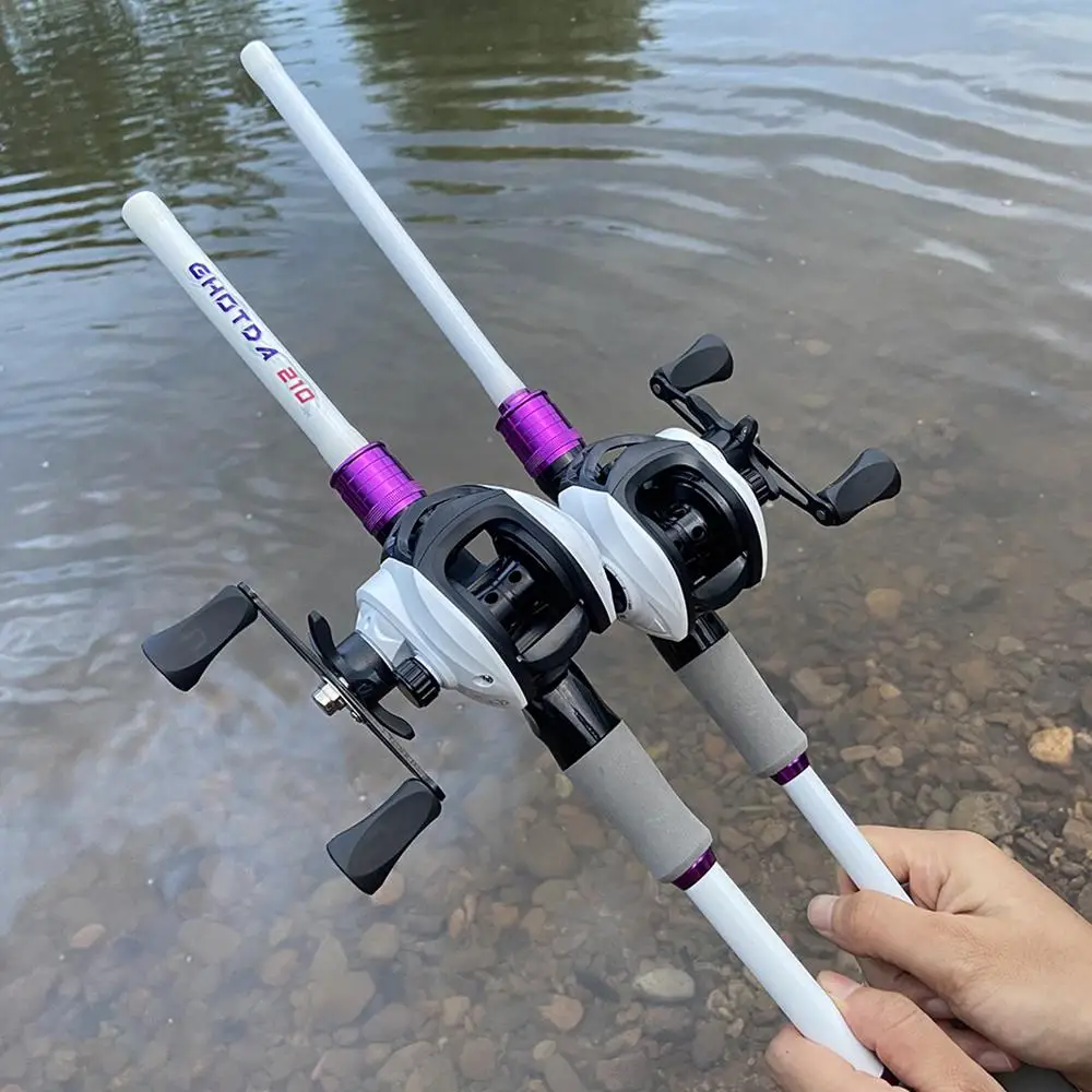 Caña de pescar telescópica multisección de 1,8/2,1 m y carrete de Baitcasting de diseño ligero 18 + 1BB Combo de pesca de viaje portátil - imagen 5