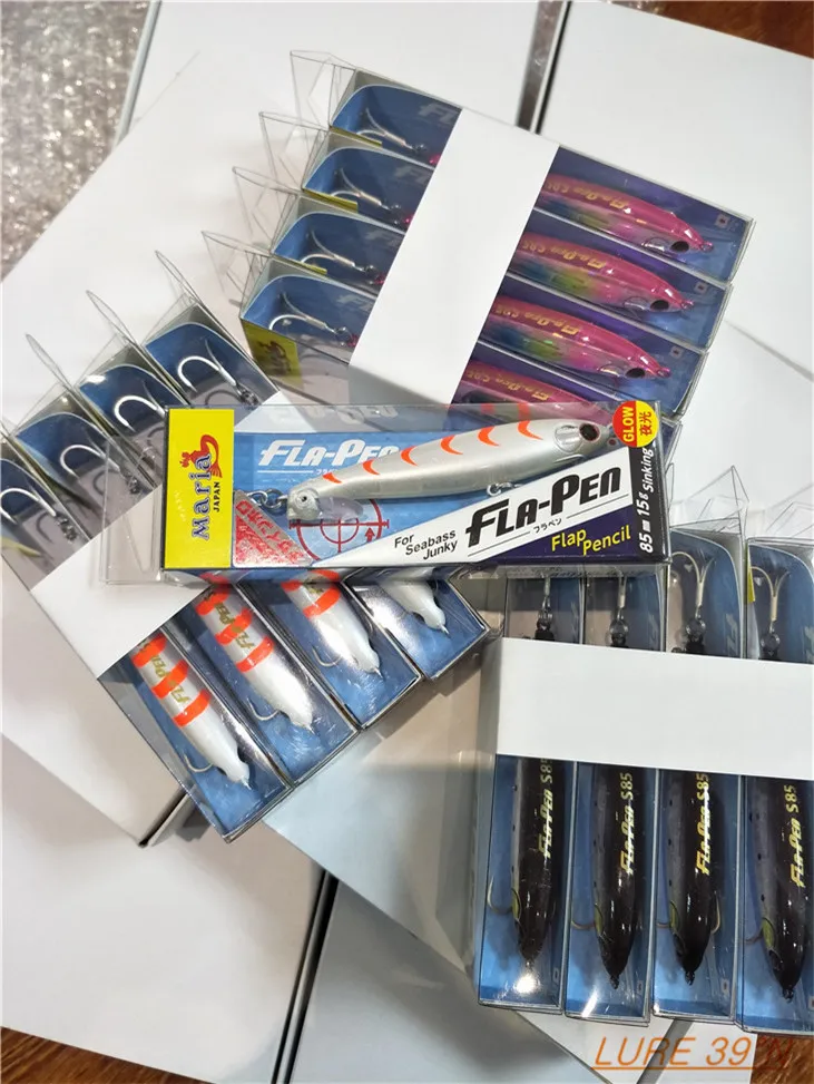 Maria Fla-Pens85-señuelo Lua de lápiz sumergido, importado de Japón, 15g - imagen 3