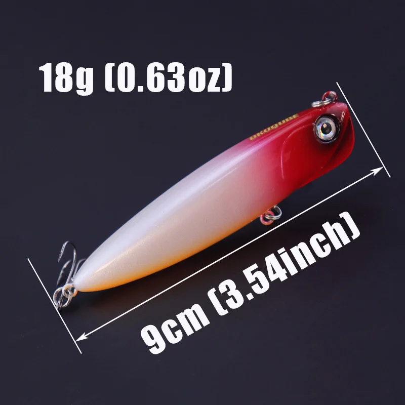 Este señuelo de pesca es de 18g 9 cm y 3