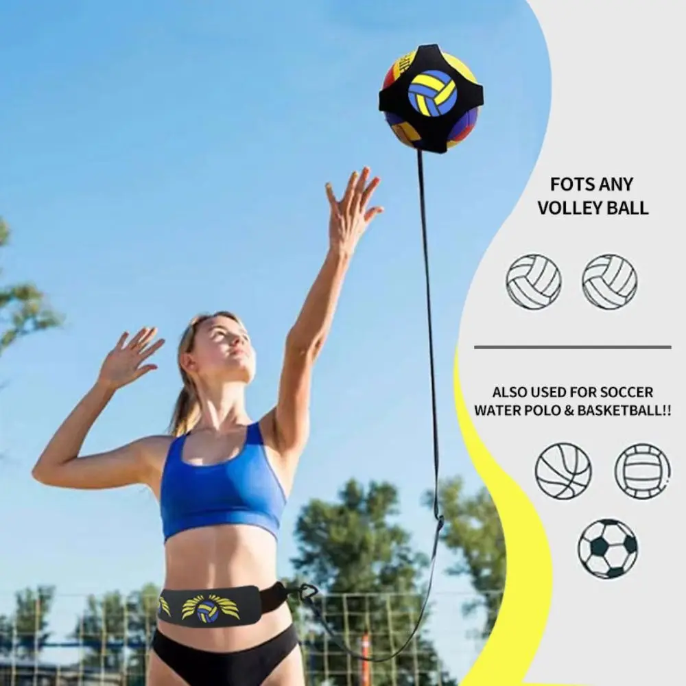 Kit de entrenamiento de voleibol de elasticidad ajustable mejora las habilidades de goteo entrenador de picos de voleibol ayuda de entrenamiento de fútbol creatividad - imagen 5