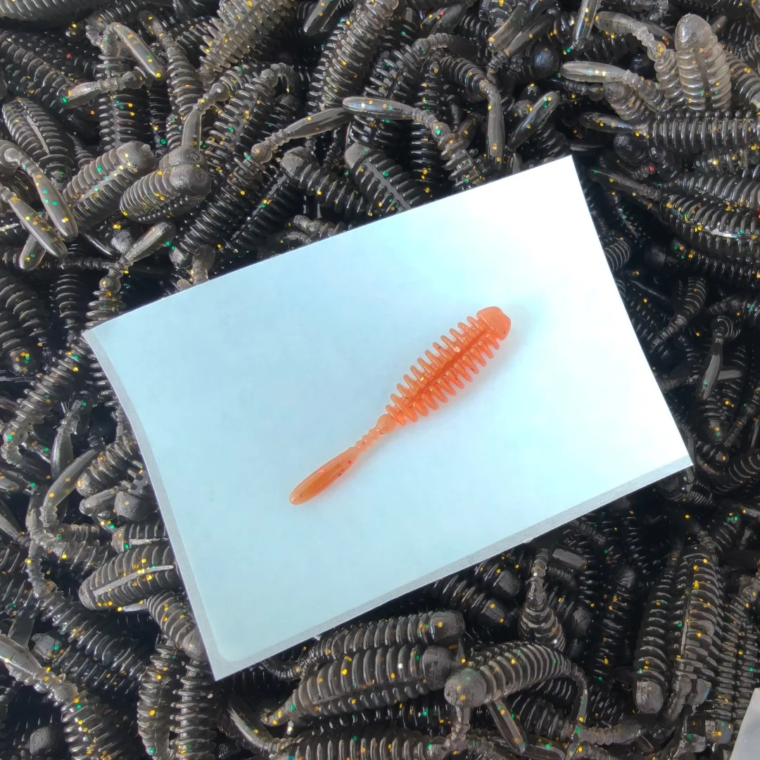 Swolfy Micro vinilos swimbait TPE – Cola de aguja para pesca en río - imagen 2