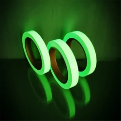 Cinta luminosa verde autoadhesiva para señalizar aparejos de pesca