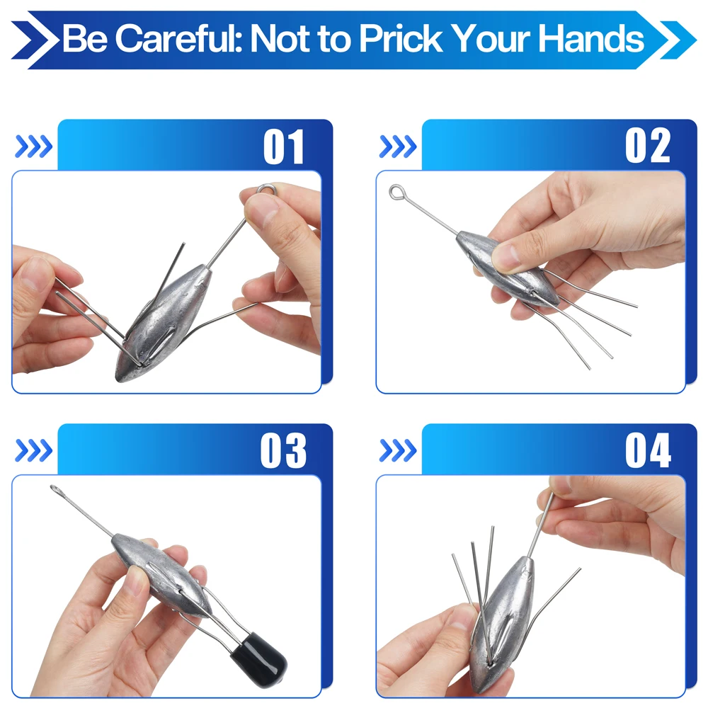 Sinker Sputnik-equipo de pesca de cola larga, 1 piezas, pesas de plomo, 3oz-7oz, para agua salada, Surf, Casting, pesca en el mar - imagen 4