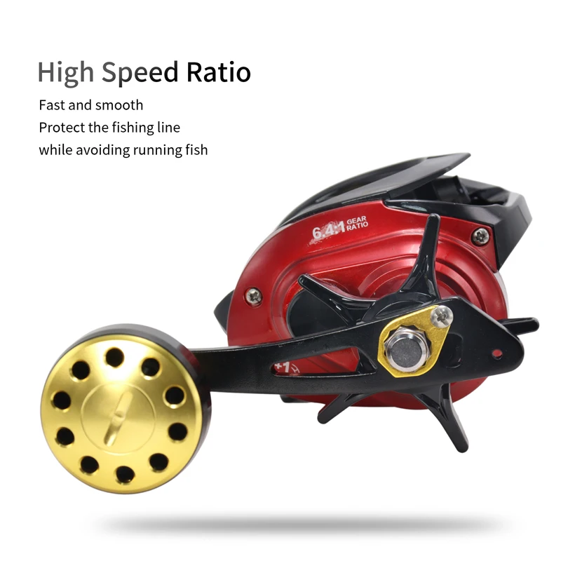ZYZ carrete de pesca Baitcast, arrastre máximo de 15KG, cuerpo de fibra de carbono ultraligero de alta resistencia, accesorio de alta velocidad 6,1: 1, rueda de pesca en el mar - imagen 5