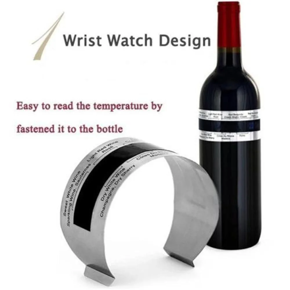 Termómetro de cuello de vino, herramienta para bebidas, termómetro inteligente para botella de vino, Clip de pantalla Lcd para champán y cerveza - imagen 3