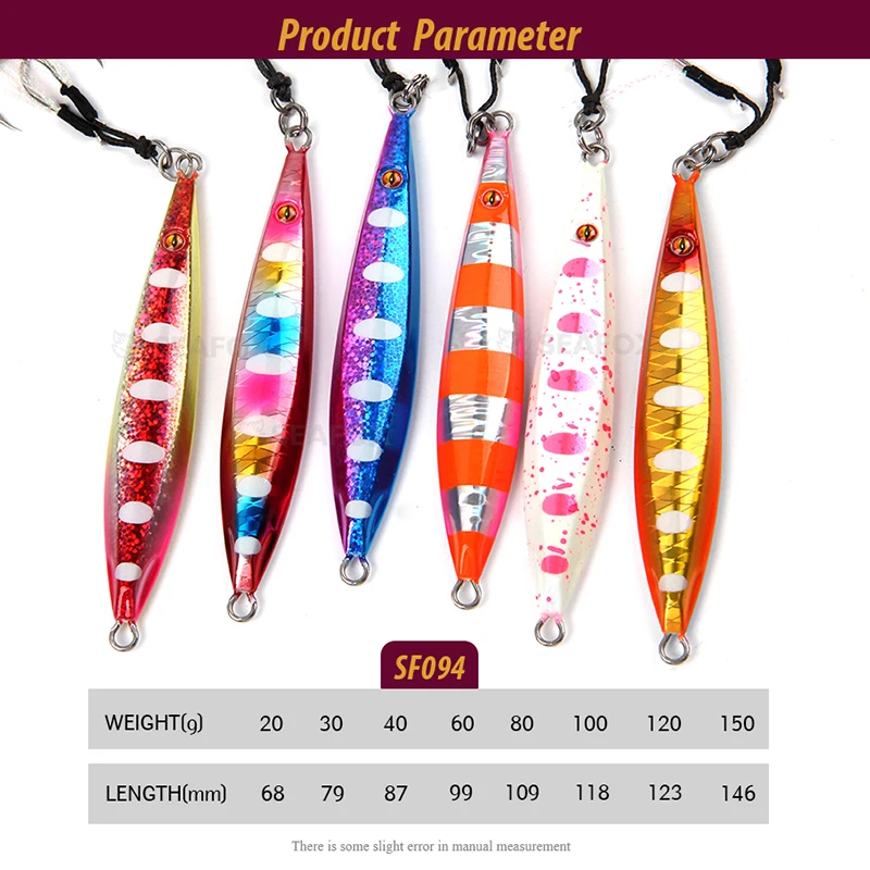 Jigging Luminoso 094 UV – Plomo 20-100g para atún - imagen 4
