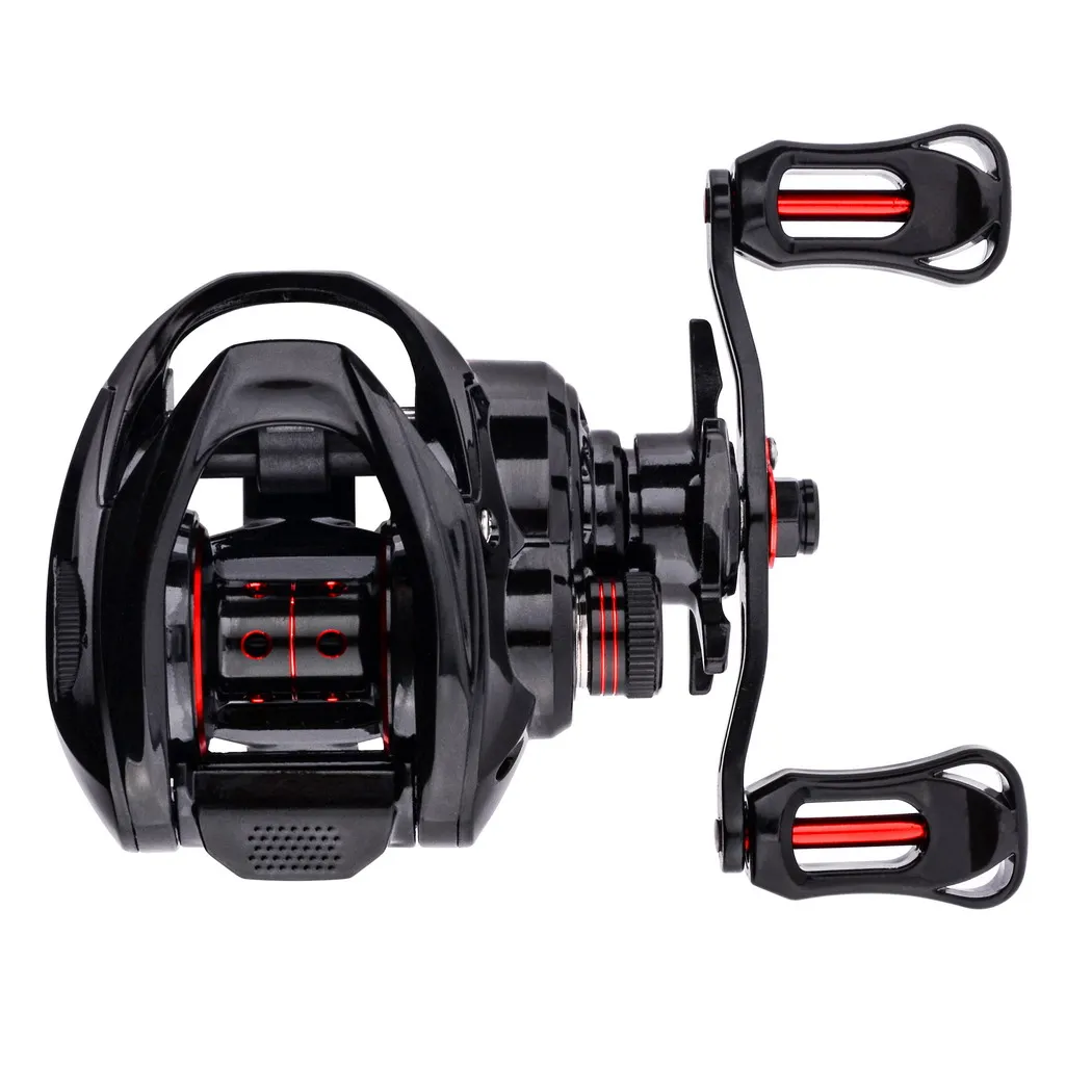 Carrete Baitcasting 7.2:1 cuerpo metal – arrastre para agua salada - imagen 2
