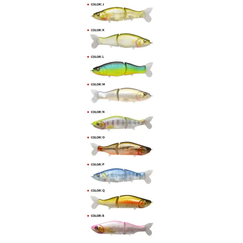 Explore la diversa gama de colores para el señuelo de pesca versátil