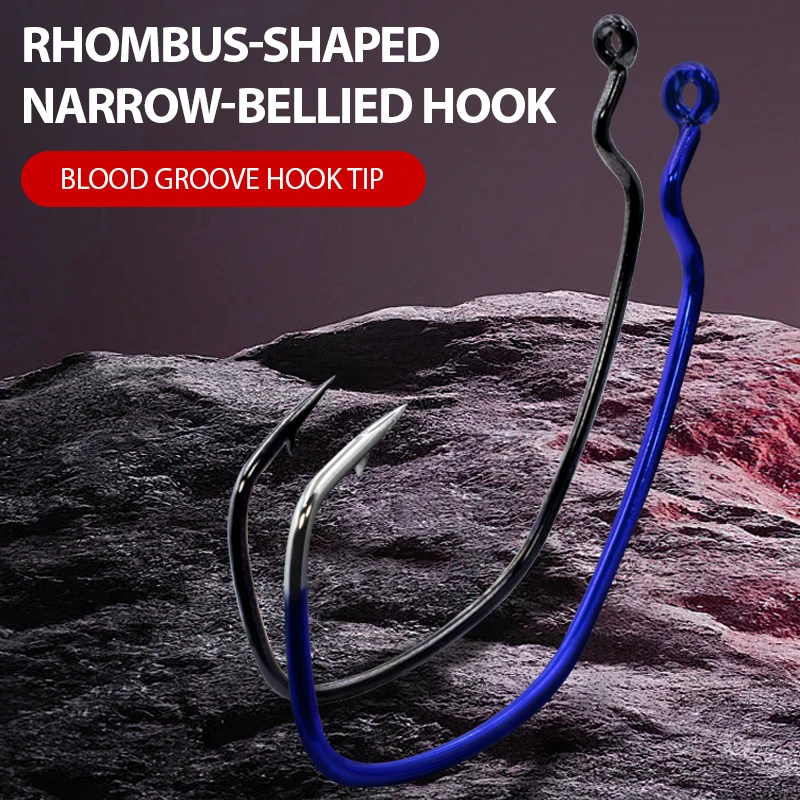 ZYZ-anzuelo de manivela de 10 /12 piezas, señuelo suave de acero de alto carbono, aparejo de pesca de calidad, anzuelos de manivela Softjerk - imagen 2