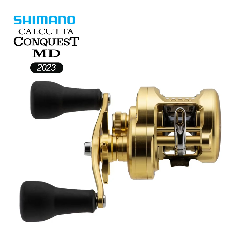 Shimano Original 2022 Calcutta Conquest MD serie Baitcasting tambor carrete de pesca relación de engranaje 7,5: 1 11/1BB Max Drag8kg SVS MD Tune - imagen 5