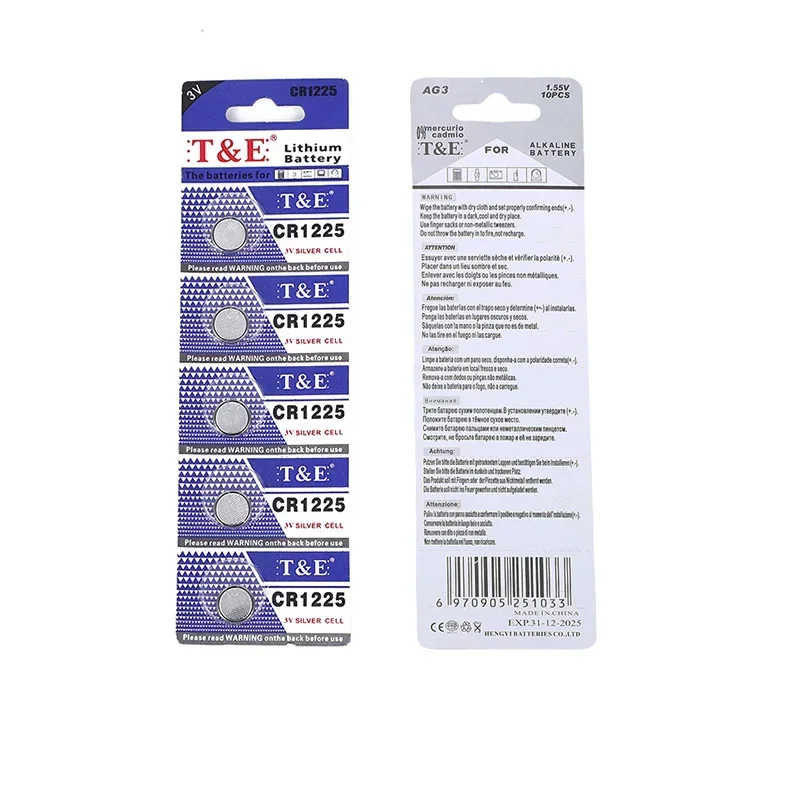 Pila botón litio CR1225 3V para pesca deportiva - imagen 5