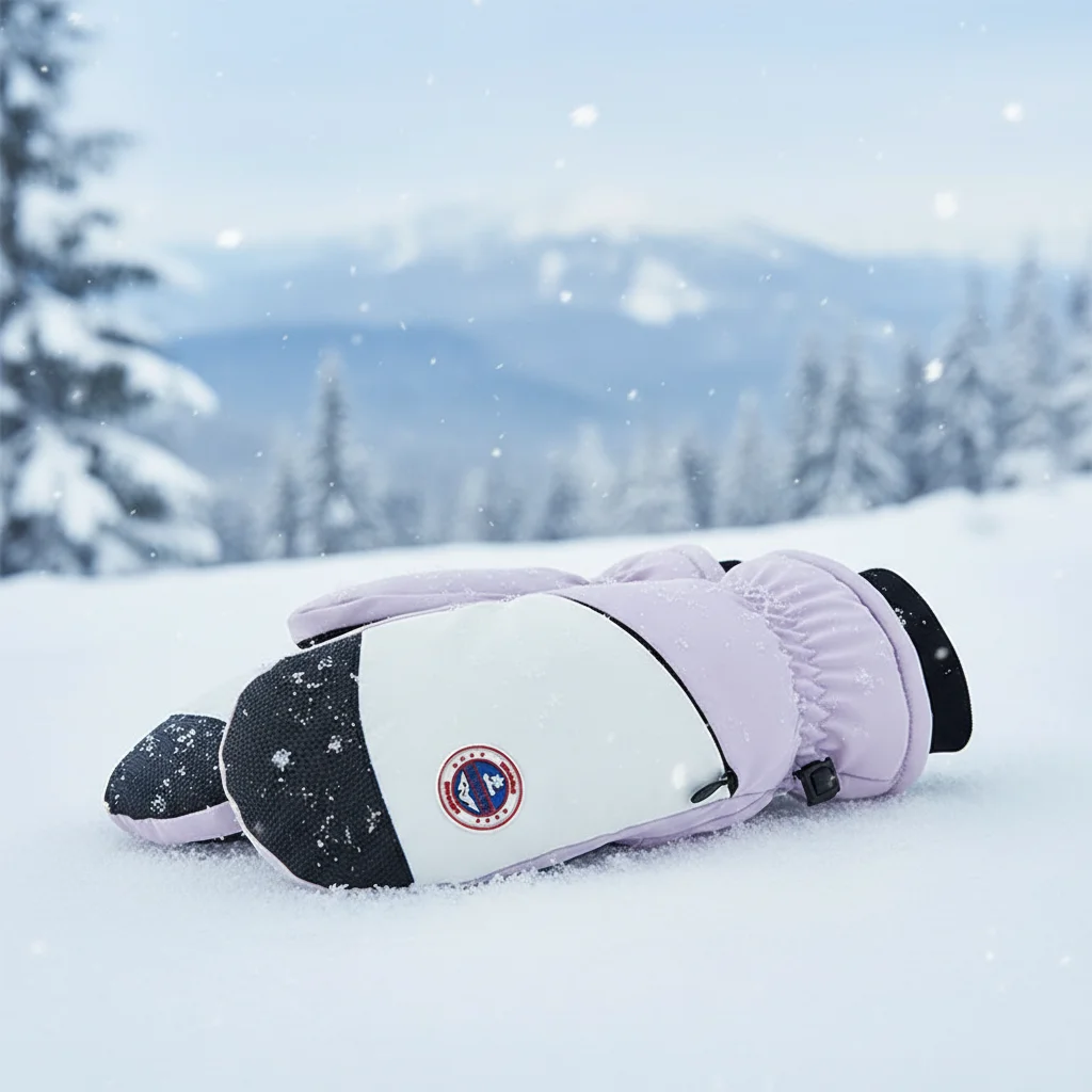 Guantes cálidos de esquí, manoplas impermeables de felpa gruesas para hombres y mujeres, guantes cálidos de invierno para exteriores a prueba de viento con dedos completos - imagen 4