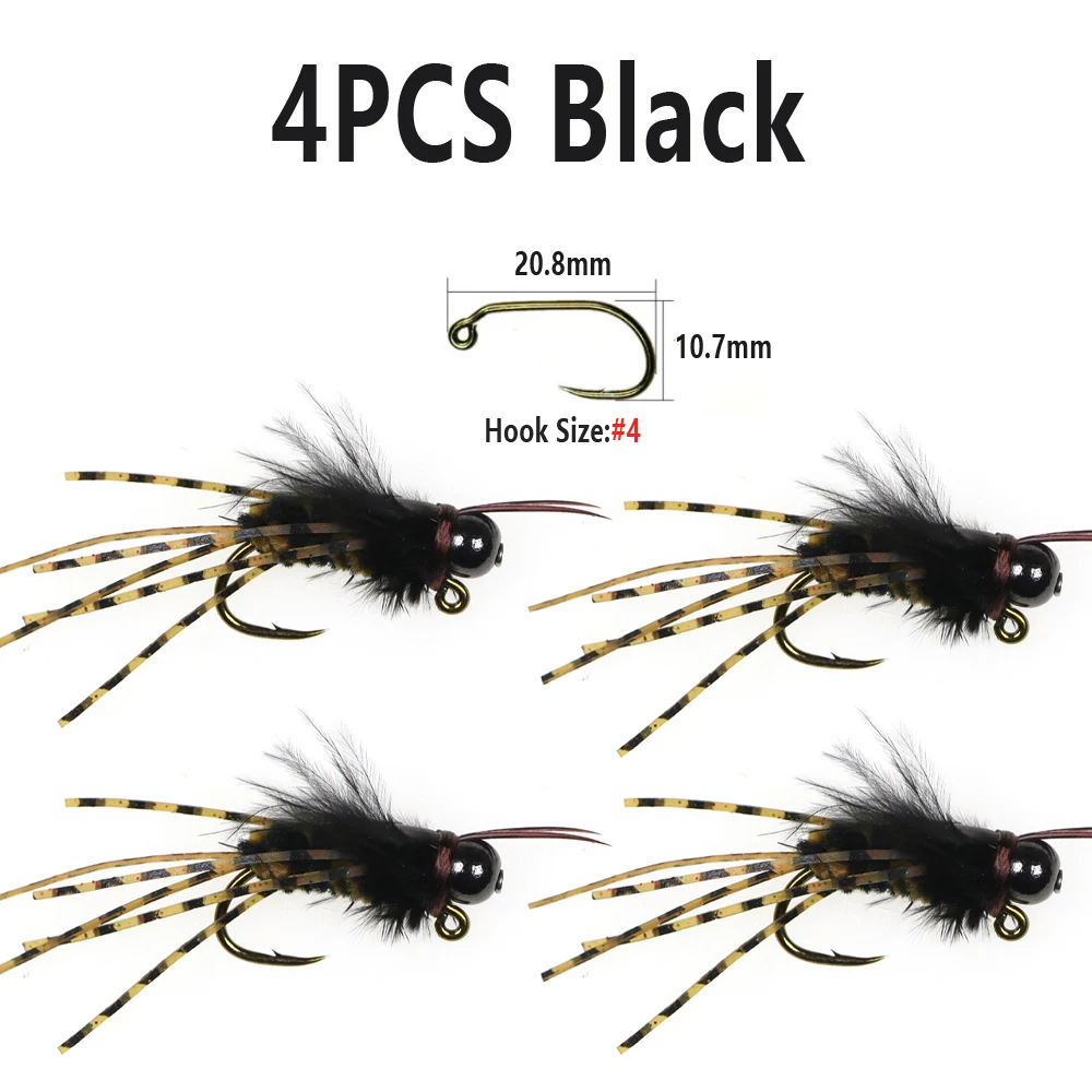4PCS Black