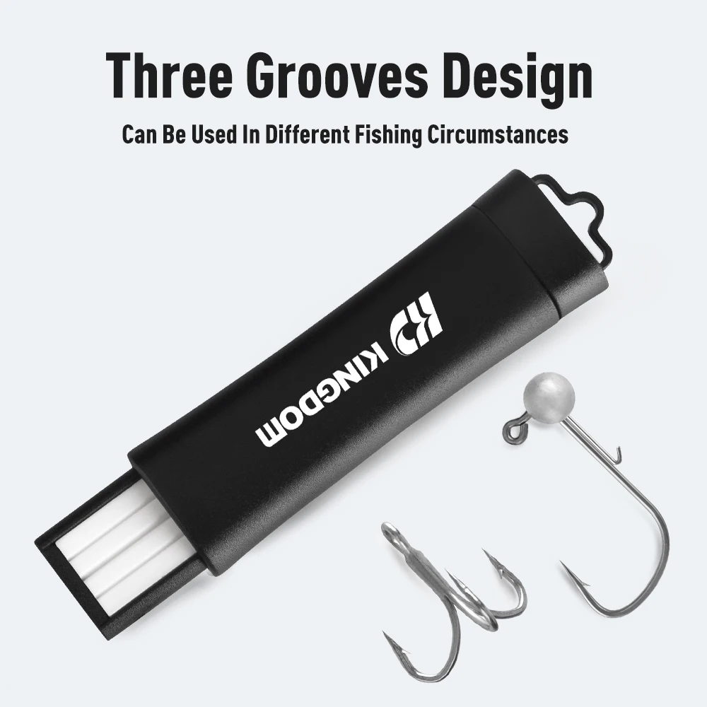 Kingdom-amoladora de anzuelos telescópica portátil, 23g, 8,5 cm, herramienta para afilar anzuelos al aire libre, accesorios de pesca, sal, agua dulce - imagen 5