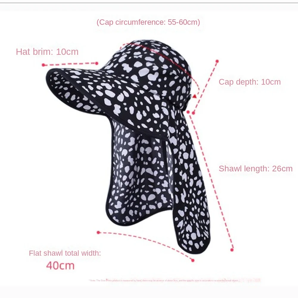 Sombrero de pesca ala ancha leopardo flores anti-UV - imagen 5
