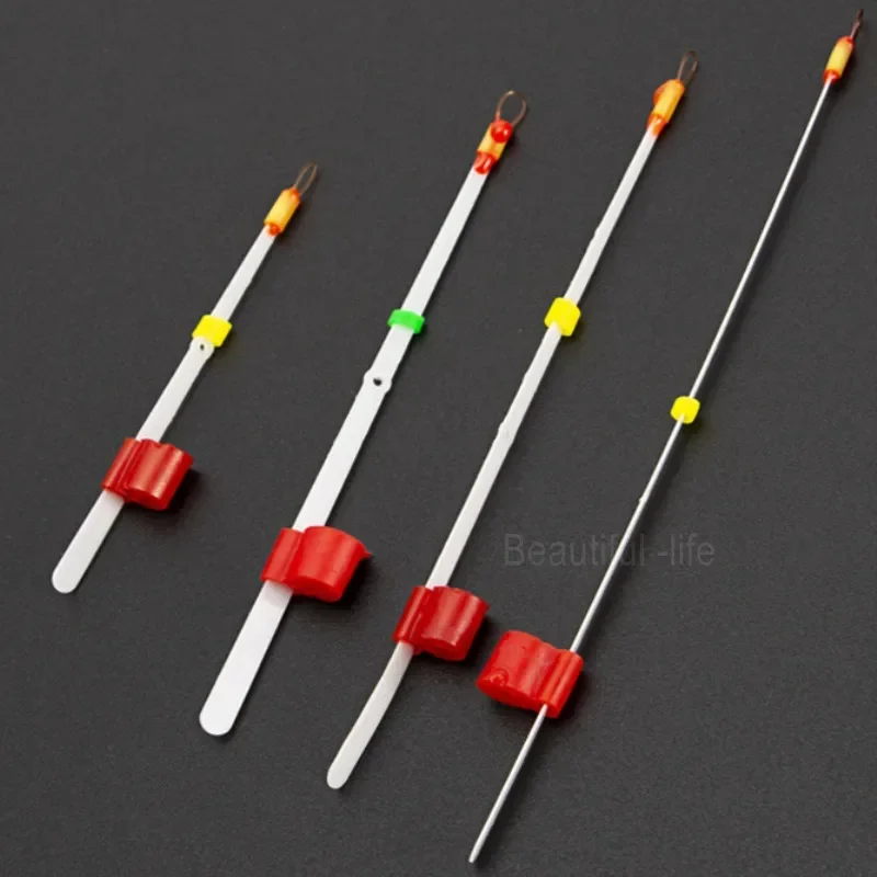 5 unids/set portátil Mini multiespecificación invierno caña de pescar en hielo punta superior fibra de carbono sección de poste de extensión de pesca de invierno - imagen 5