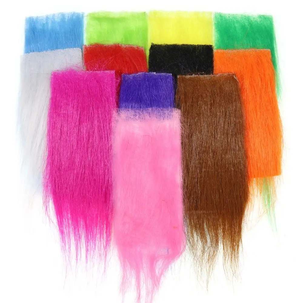 Materiales de cola para atar, Material de atado de piel Artificial, artesanía más larga, pesca con mosca, Material esponjoso sintético - imagen 4