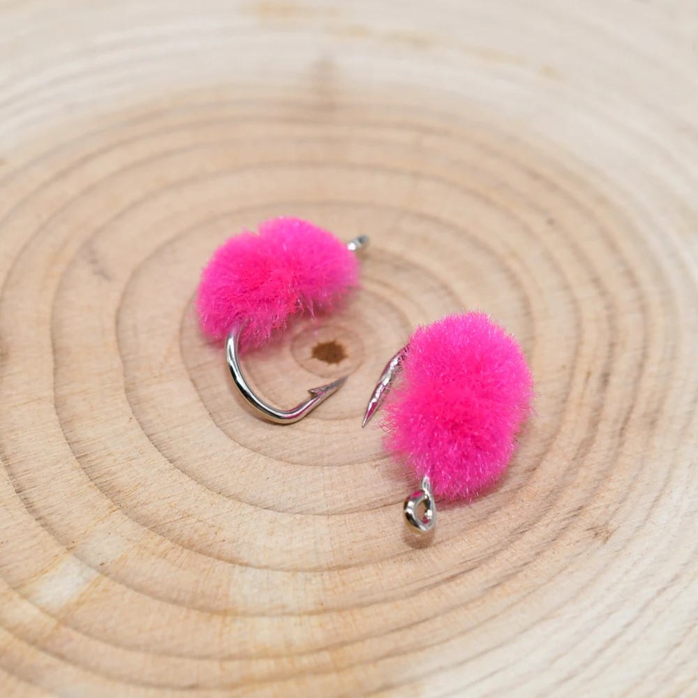 MNFT Mosca microhuevo para salmón y trucha – Color rosa talla 12 - imagen 5