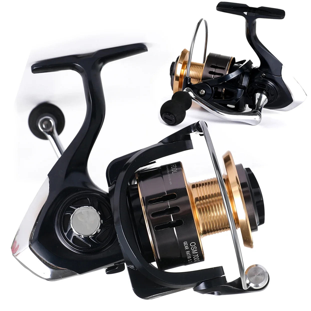 Carrete de pesca de mar con señuelo, rueda de trucha de arrastre máximo de 8kg, carretes de pesca giratorios ultraligeros OSM 2000 3000 4000 5000 6000 7000, carrete de Metal - imagen 5