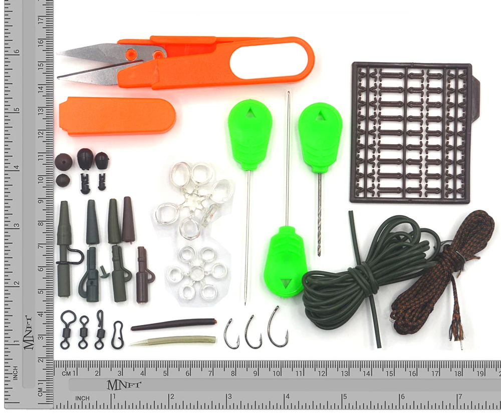 MNFT-juego completo de accesorios de pesca de carpa, Kit de accesorios de pesca de carpa, mate, giratorio, suave, antienredos - imagen 3