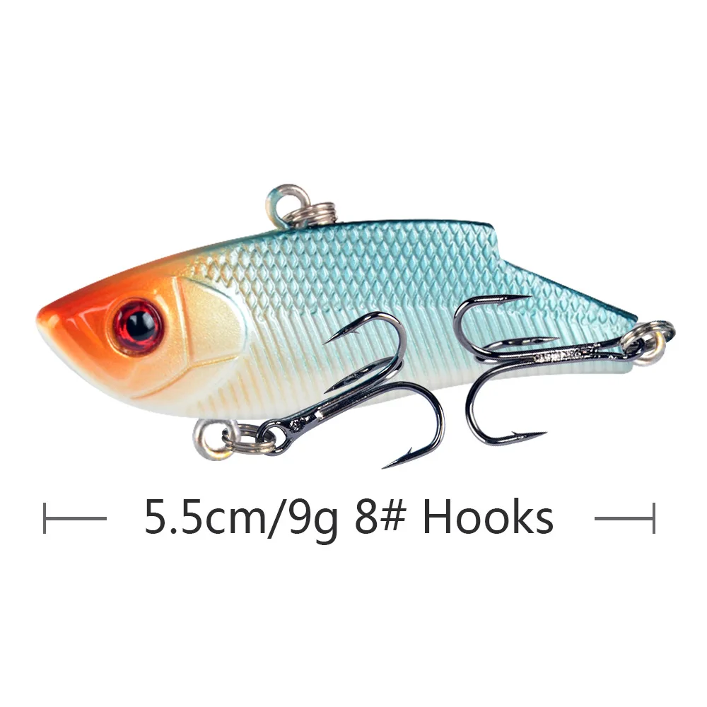 Señuelos VIB para pesca, 5,5 cm/9,5g, Crankbaits con vibración que se hunde, productos de pesca, cebo Artificial, Wobblers, víctimas de Lucio de invierno - imagen 3