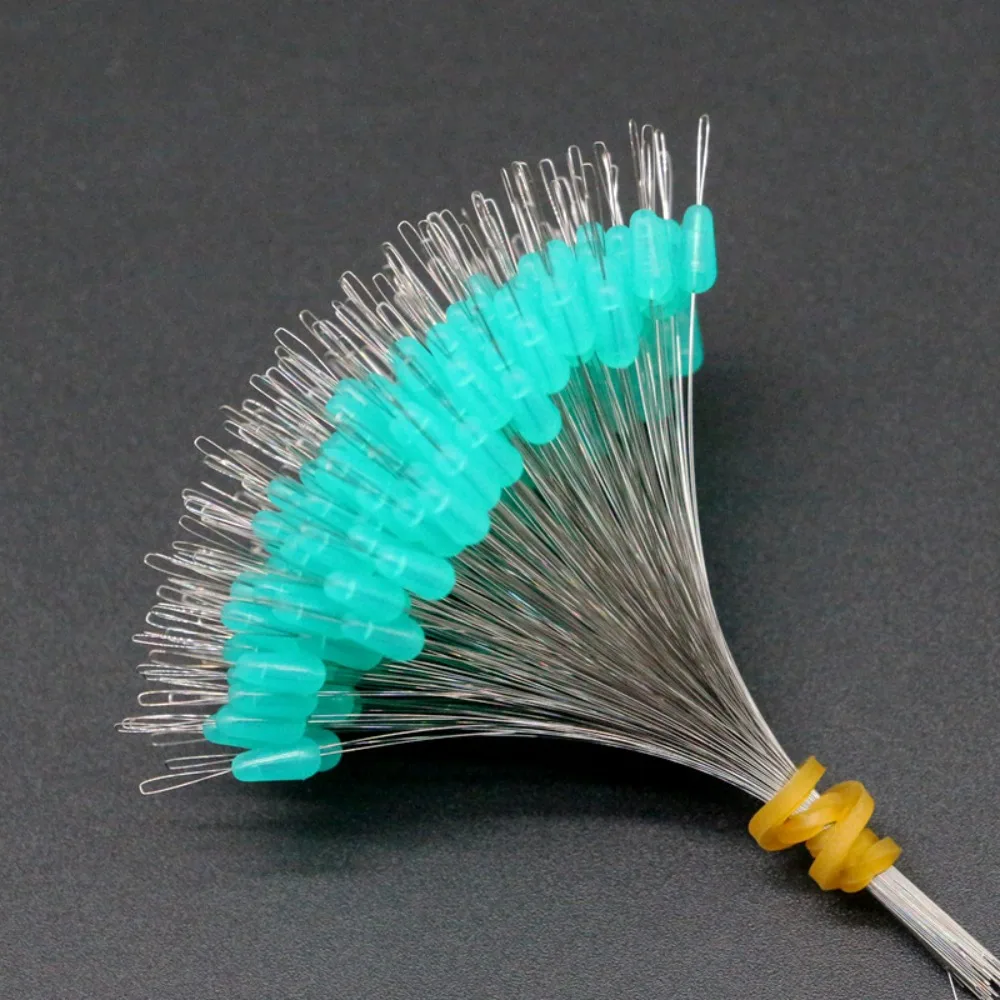 300 Uds. Accesorios de aparejos de línea, tapón de corcho de pesca, suministro de pesca flotante, frijol de goma, frijoles espaciales suaves de alta concentricidad - imagen 4