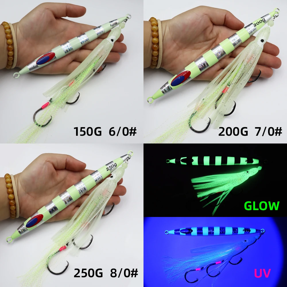 ZYZ Jig Pulpo Luminoso con Triple Anzuelo para Pesca Profunda - imagen 5