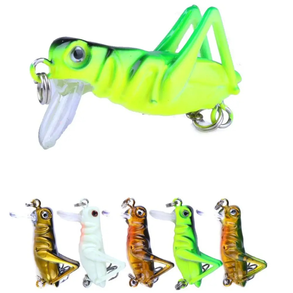 Señuelo duro de 35mm y 3g para pesca, cebo Artificial realista para insectos saltamontes, con 10 ganchos - imagen 2