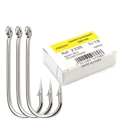 Fish King 2335 anzuelo redondas púas carbono con anillo para carpa