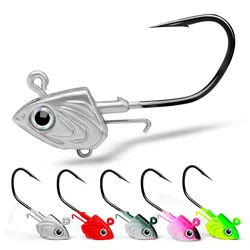 Jig Head cabeza de pez para lubina y lucio – Anzuelo para vinilos