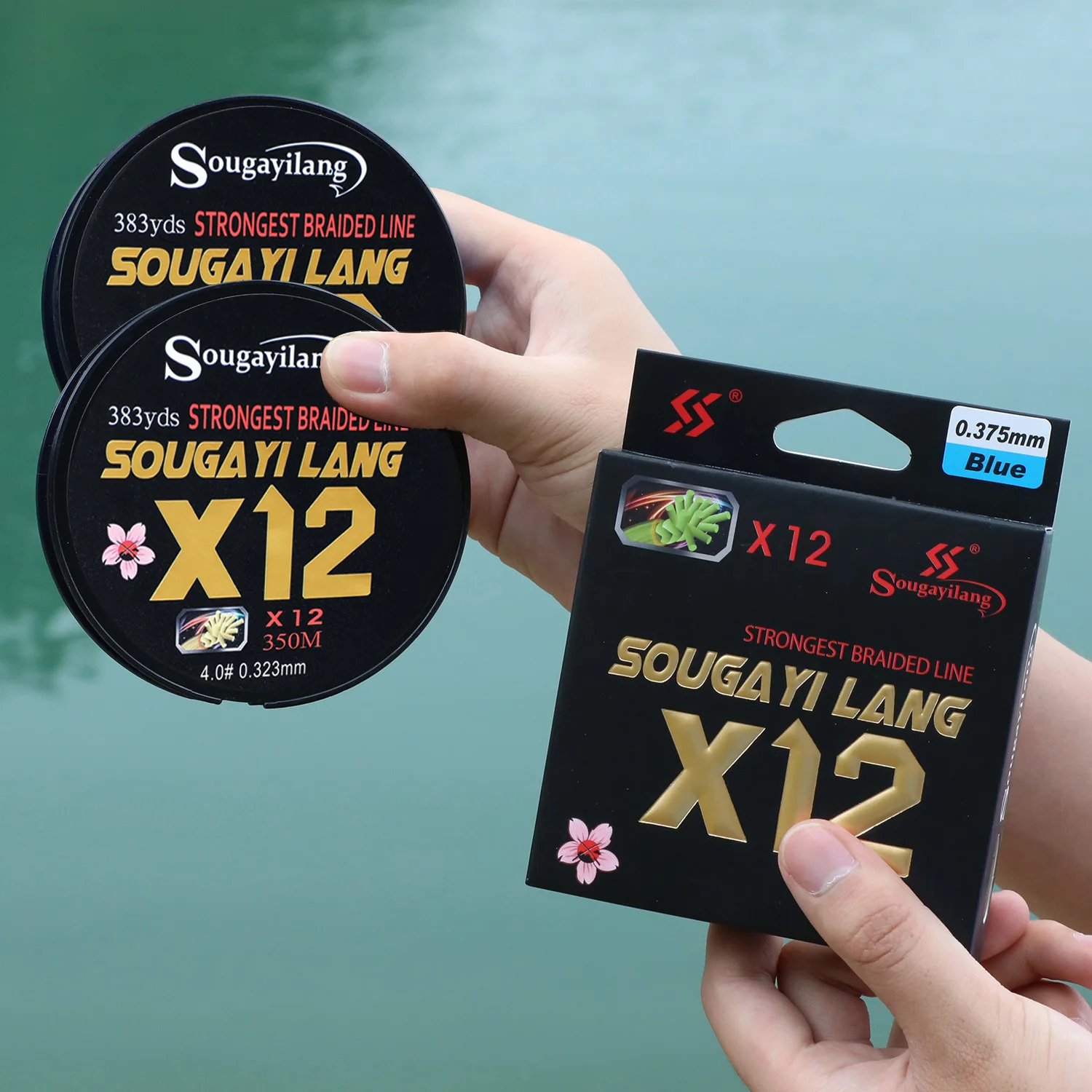 Sougayilang X12 Trenzado pesca 12 hebras – Multifilamento PE - imagen 5