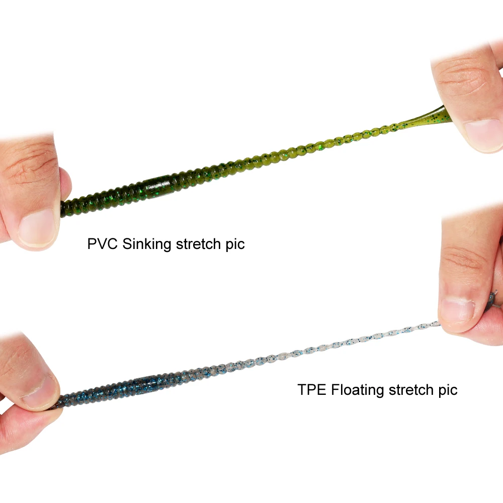 ILure-señuelo de pesca de 10 piezas, 10,5 cm, señuelos blandos de lubina, cebo Artificial de silicona, gusano, sábalo, Anguila, gusanos, cebos artificiales, aparejos - imagen 4