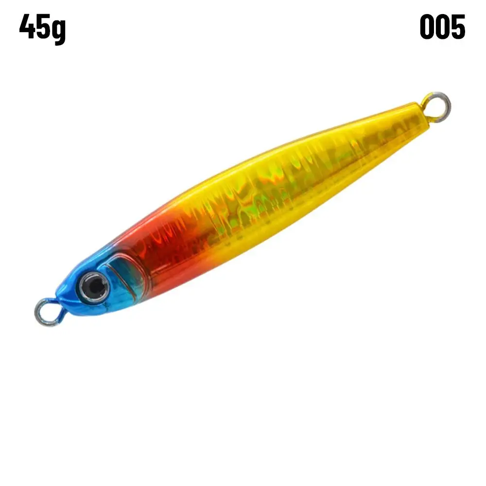 Señuelo de pesca de aleación de plomo con estampado 3D, cebo de Metal de caballa española, 45g, 60g, cebo de alambre, Swimbait, pesca en mar, señuelo de Jigging - imagen 5