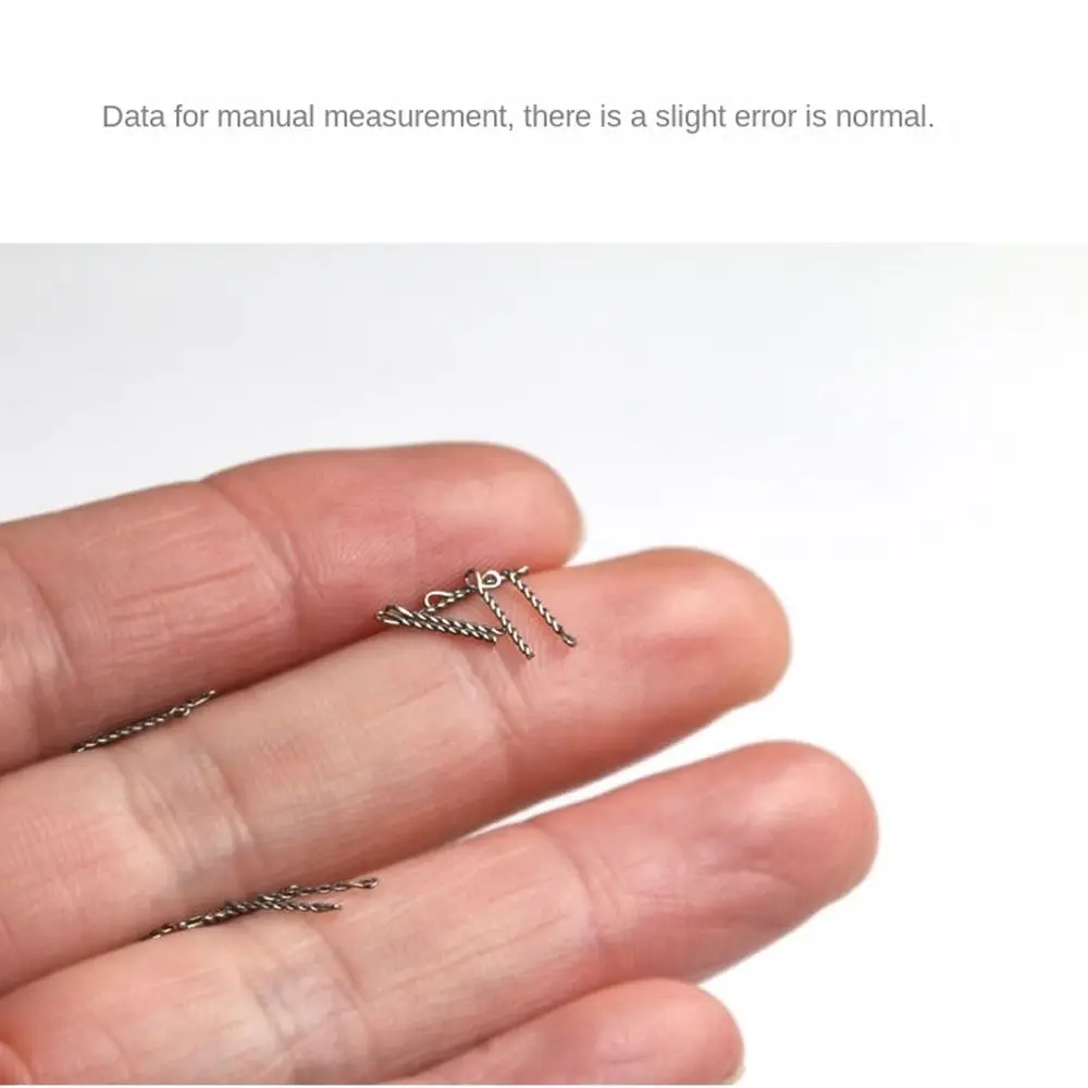 50 Uds. De tornillos puntiagudos para pesca de carpa, tornillos de acero inoxidable, soporte para señuelo de pesca de carpa, conector de retenedor - imagen 2