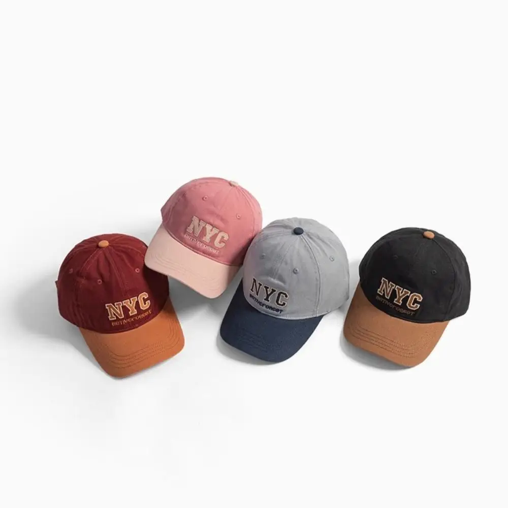 Gorra de béisbol deportiva de algodón con letras ajustables, gorra de lengua de pato Vintage, Anti-UV, letras suaves para exteriores, gorra de béisbol Unisex - imagen 2