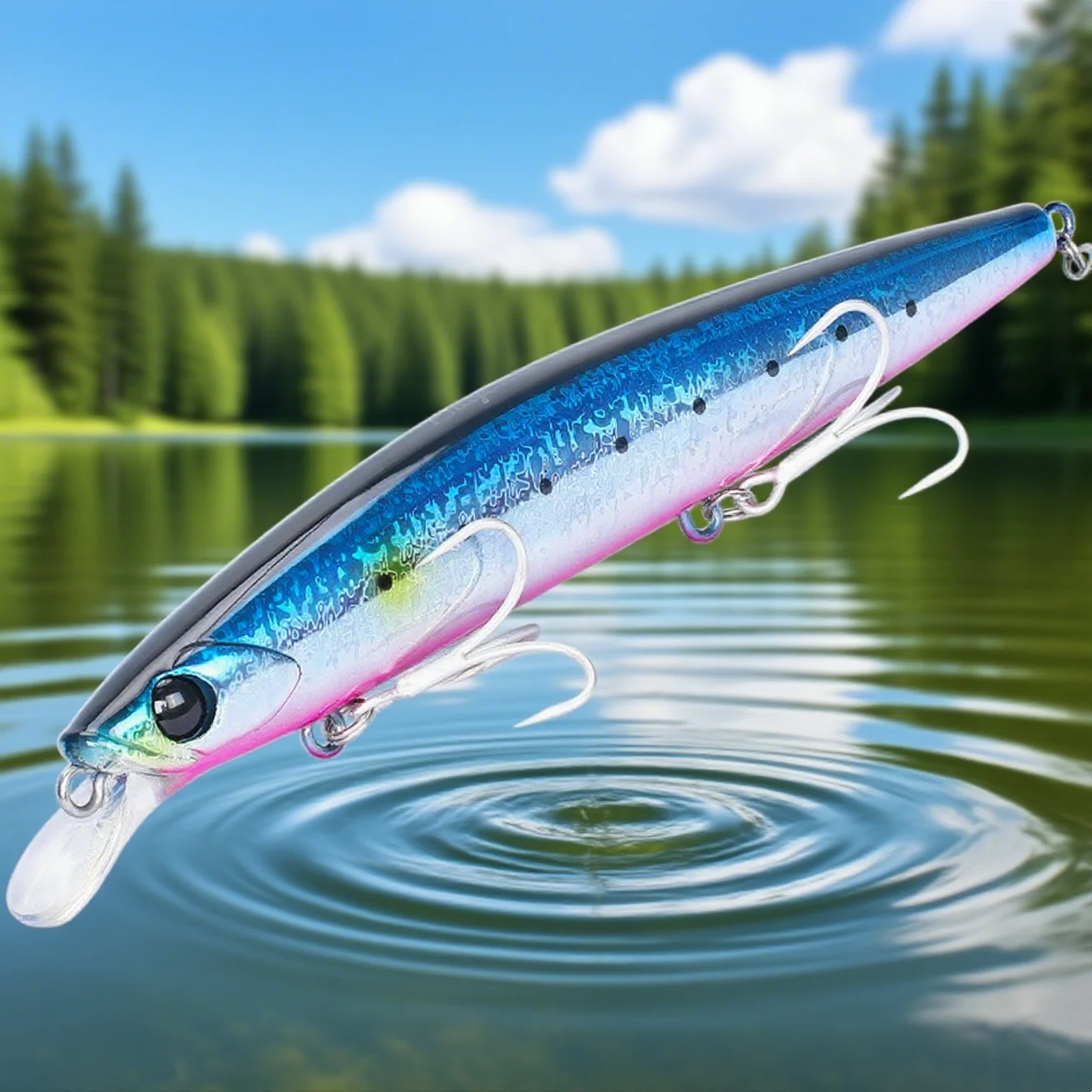 Señuelo de pesca TSURINOYA 135S, bayoneta de pececillo que se hunde, 135mm, 26,4g, agua salada, señuelos profesionales de fundición larga, cebos duros para lubina