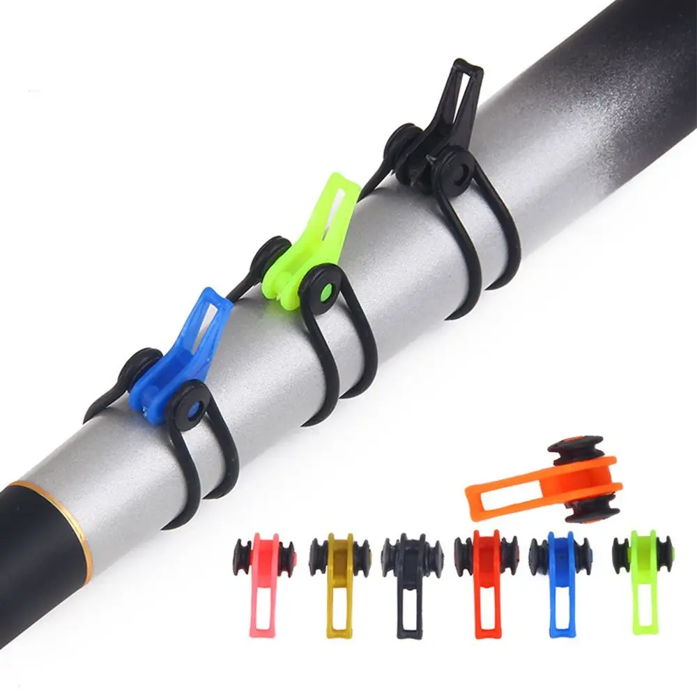 Accesorios portátiles para caña de pescar, herramienta de pesca de colores mezclados de seguridad, soporte para señuelos de pesca, soporte para cebo - imagen 2