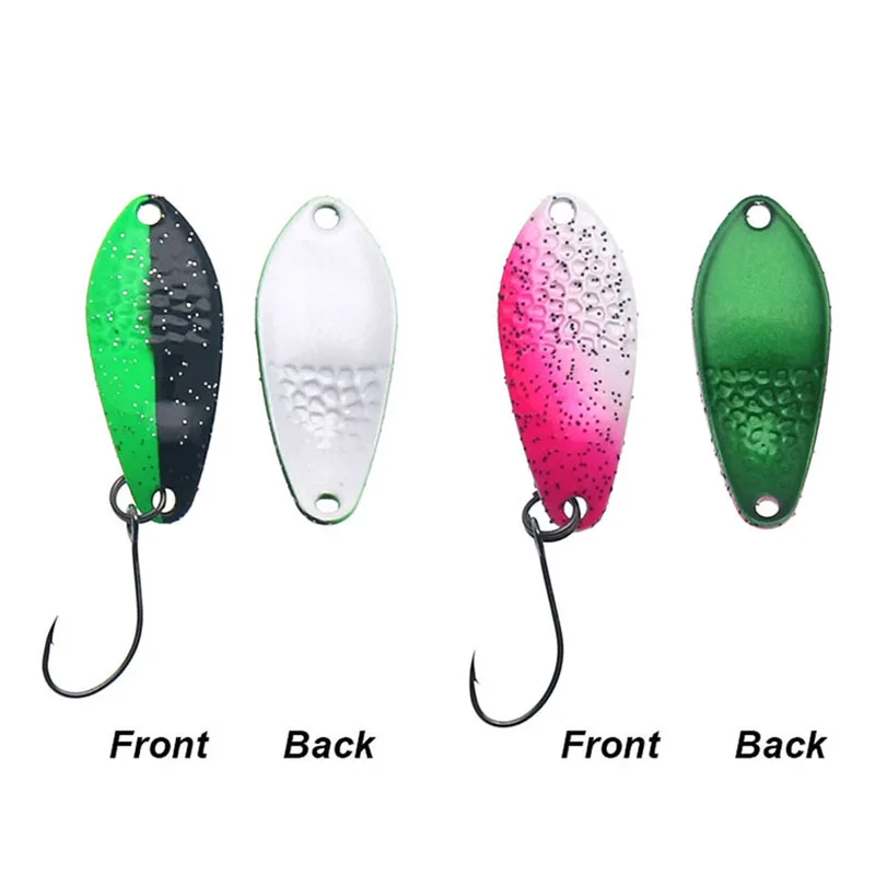 Señuelo tipo cuchara para trucha, cebo de Metal de 2,5g, aparejos de pesca de agua dulce para pesca de carpa, señuelo de lubina, 1 Uds. - imagen 3