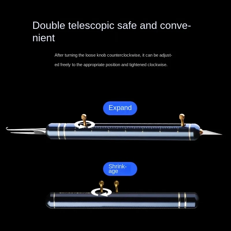 Nudador de sublínea LINNHUE, anudador de sedal de pesca rápido multifuncional, regla de sublínea para atar, herramienta de sublínea, artefacto profesional - imagen 3