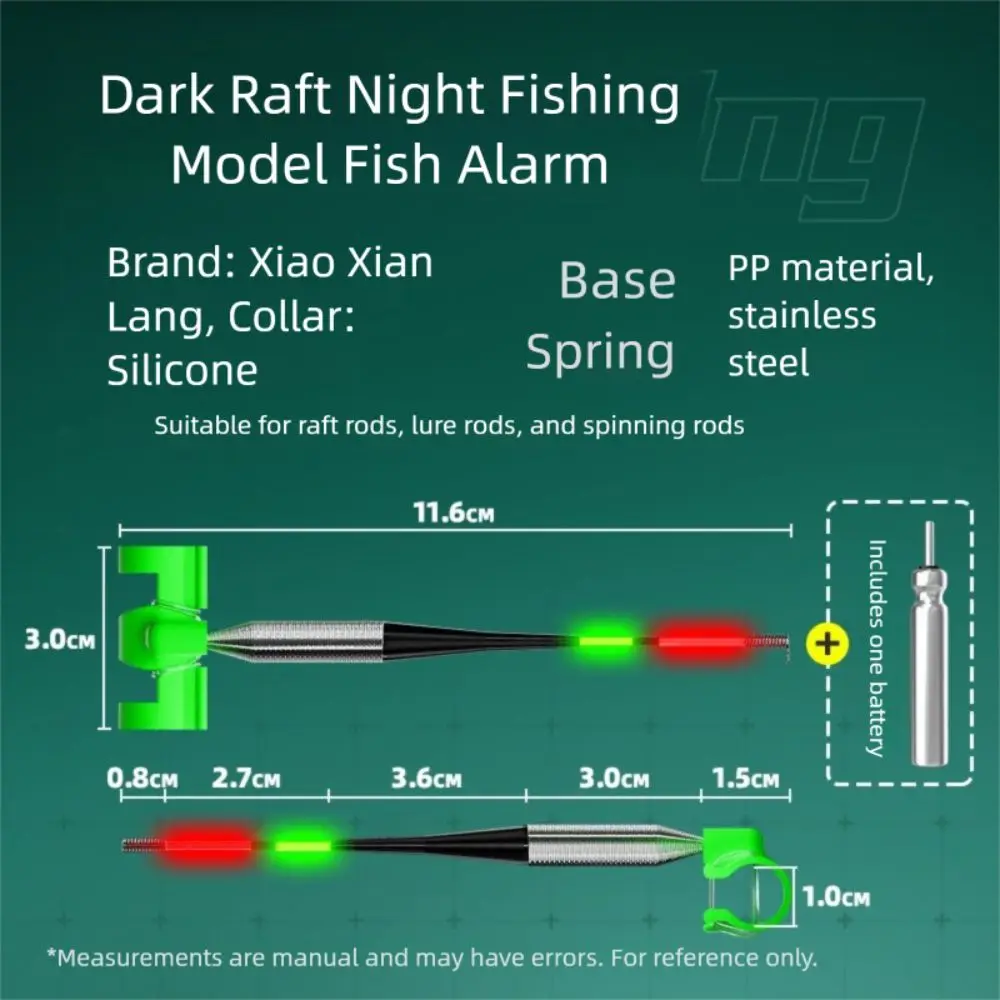 Varilla Pesca Nocturna con Luz e Indicador de Picada Impermeable