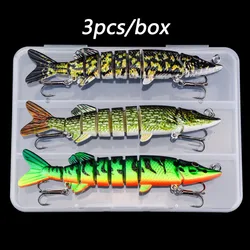 Swimbait wobbler multiarticulado para lucio – 17,5g hundido
