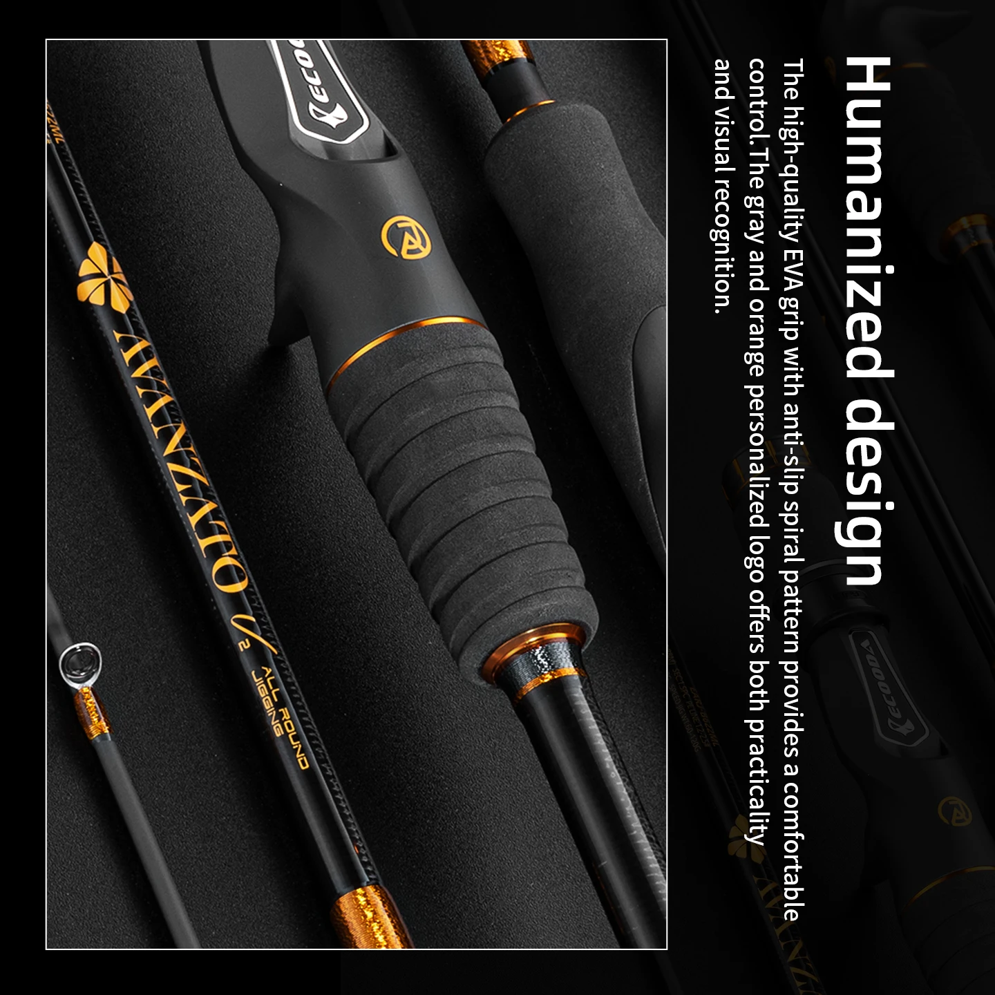 Caña Jigging Ecooda Avanzato EARJ – Carbono 30T guías Fuji - imagen 4