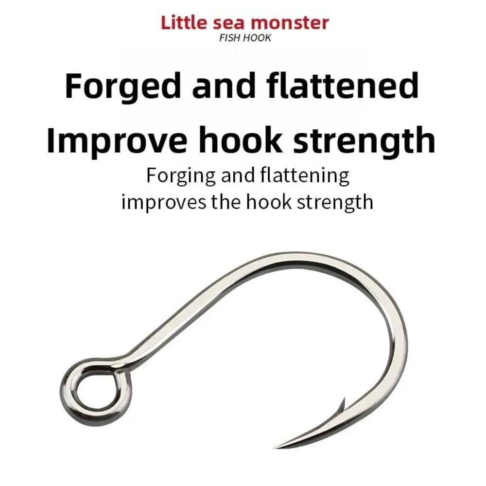 10 # -4/0 #   Anzuelo de pesca Popper de agua salada de tamaño, Material a prueba de herrumbre, diseño de un solo gancho, gancho súper a prueba de herrumbre resistente