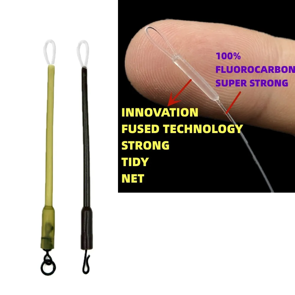 Línea de pesca de carpa líder, inserto en línea de plomo, bolsa sólida de PVA, accesorios para aparejos de pelo, pluma fundida de aparejos terminales de hooklink - imagen 5