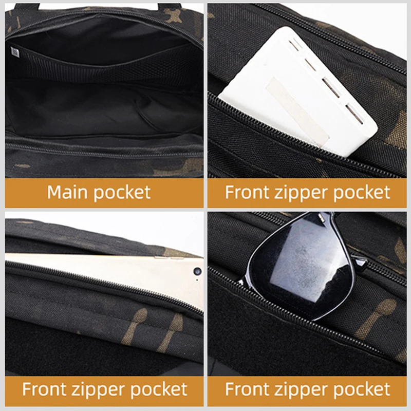 Bolsa de pesca táctica para viajes al aire libre, deportes, desplazamientos, compras, bolsos de hombro tipo bandolera, bandolera Molle grande, bolso de viaje corto - imagen 3