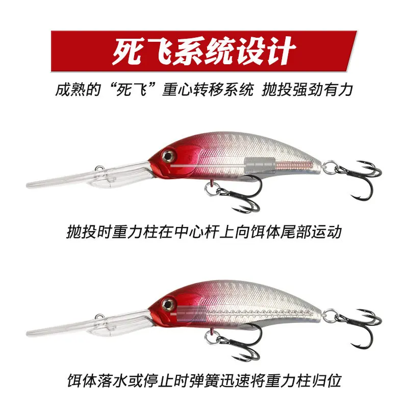 Goture-señuelo equilibrador de invierno, 8,3 cm, 18g, pesca en hielo, Jigging Rap con perfil de pececillo, equilibrio para Lucio, pesca de trucha, 4 colores, 1 ud. - imagen 4