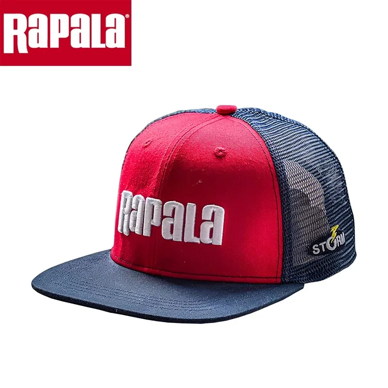 RAPALA sombrero de pesca bordado para hombre y mujer, gorra de ala plana, malla trasera, ajustable, béisbol, camión, Snapback, Golf - imagen 5