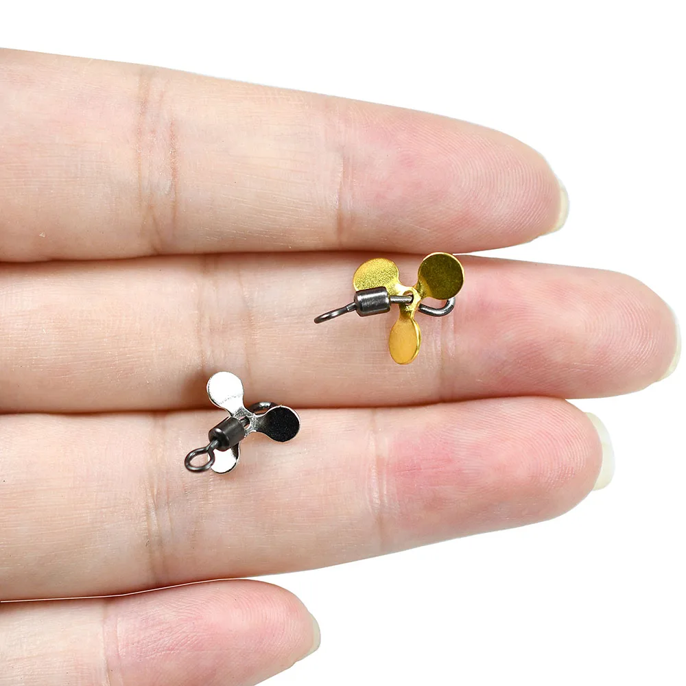 Accesorios de hélice de pesca con hoja en espiral de 20 piezas, Kit de reemplazo de cuchara de cebo de señuelo de hierro de colores mezclados para modificación de equipo de pesca - imagen 5