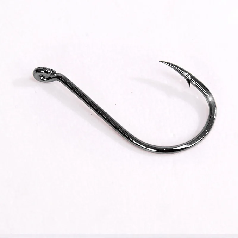 Fishing Hook High Carbon Steel Needle Point Thick Fishhook Barbed Flat Mouth Hooks Tackle Accessories - imagen 3
